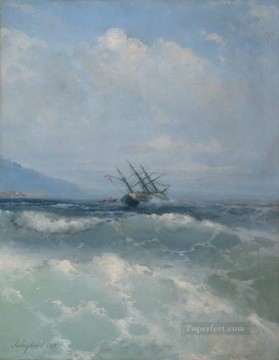 Las olas 1893 Romántico Ivan Aivazovsky Ruso Pinturas al óleo